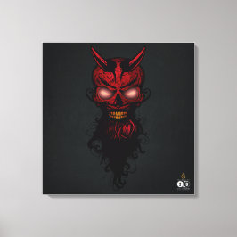 Tête de mort hipster skulls diable crane キャンバスプリント
