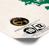 Tête de mort hipster skulls dragon tribal barbu ポスター (コーナー)