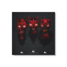 Tête de mort hipster skulls les 3 diables ensemble