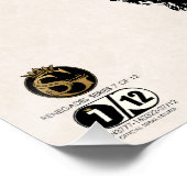 Tête de mort hipster skulls mexicaine barbu mousta ポスター (コーナー)