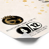 Tête de mort hipster skulls mexicaine serpent ポスター (コーナー)