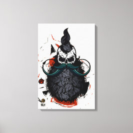 Tête de mort hipster skulls punk anarchie キャンバスプリント