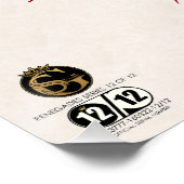 Tête de mort hipster skulls serpent tattoo diable ポスター (コーナー)