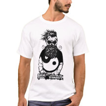 tete de mort hipster yin yang skull moustache vest