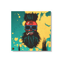 Tête de mort punk hipster G-skulls crâne abstrait