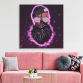 Tête de mort punk hipster G-skulls crâne chevaux キャンバスプリント (インサイチュ (リビング))