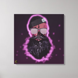 Tête de mort punk hipster G-skulls crâne chevaux キャンバスプリント