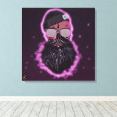 Tête de mort punk hipster G-skulls crâne chevaux キャンバスプリント (インサイチュ (ウッドフロア))