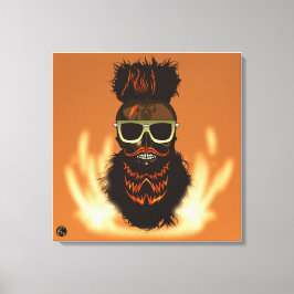 Tête de mort punk hipster G-skulls crâne enfer キャンバスプリント