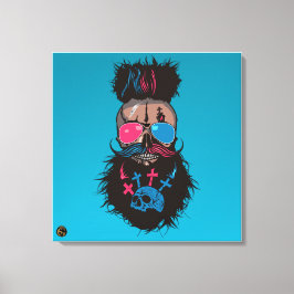 Tête de mort punk hipster G-skulls crâne eternel キャンバスプリント