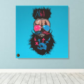 Tête de mort punk hipster G-skulls crâne eternel キャンバスプリント (インサイチュ (ウッドフロア))