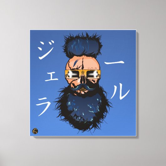 Tête de mort punk hipster G-skulls crâne generatio キャンバスプリント (正面)