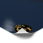 Tête de mort punk hipster G-skulls crâne licorne ポスター (コーナー)