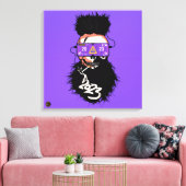 Tête de mort punk hipster G-skulls crâne metaverse キャンバスプリント (インサイチュ (リビング))