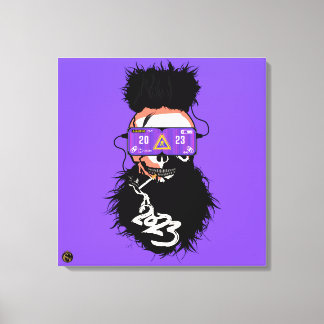 Tête de mort punk hipster G-skulls crâne metaverse キャンバスプリント