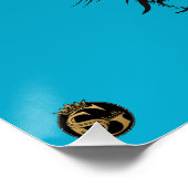 Tête de mort punk hipster G-skulls crâne mort ポスター (コーナー)