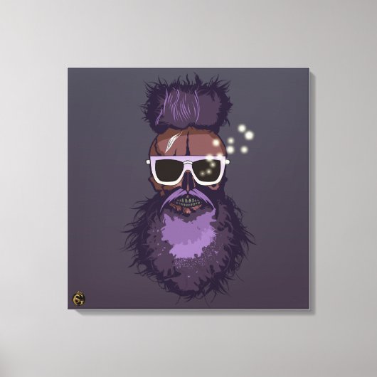 Tête de mort punk hipster G-skulls crâne rêveur キャンバスプリント (正面)