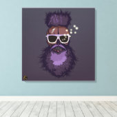 Tête de mort punk hipster G-skulls crâne rêveur キャンバスプリント (インサイチュ (ウッドフロア))