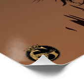 Tête de mort punk hipster G-skulls crâne serpent ポスター (コーナー)