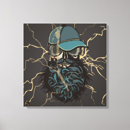 Tête de mort punk hipster G-skulls crâne storm キャンバスプリント