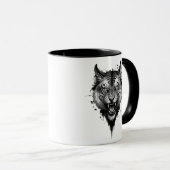 Tête de tigre rugissant. マグカップ (正面右)