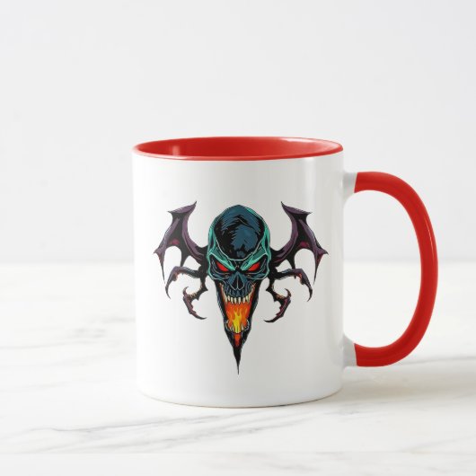 Tête démoniaque effrayante. マグカップ (右)
