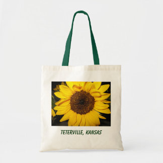Teterville KSのヒマワリのバッグ トートバッグ