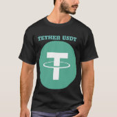 Tether USDT CryptocurrencyロゴTシャツ – Invest Tシャツ (正面)