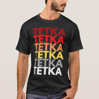 Tetkaカラフル inクロアチアおばさんTetka in Croatian Tetka Tシャツ