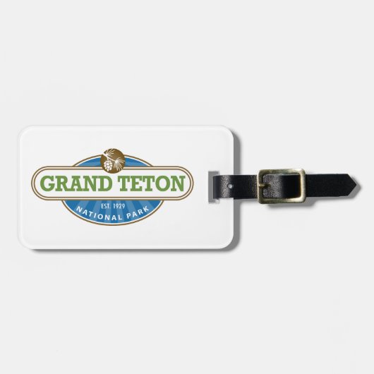 Tetonの壮大な国立公園 ラゲッジタグ (正面横)