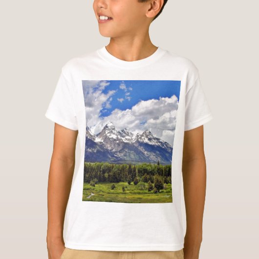 Tetonの壮大な国立公園 Tシャツ (正面)