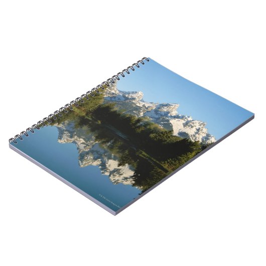 Tetonの壮大な国立公園、Teton範囲、ワイオミング、 ノートブック (左側)