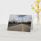 Tetonの山地への道 カード (黄色い花)