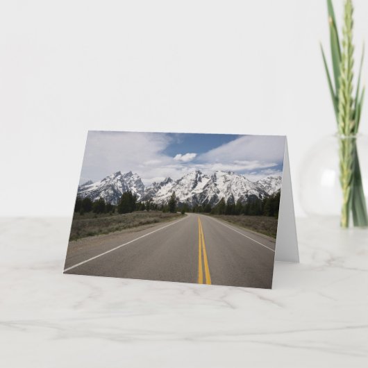 Tetonの山地への道 カード (正面)