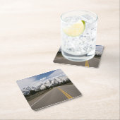 Tetonの山地への道 スクエアペーパーコースター (インサイチュ)