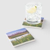 Tetonの日の出 ストーンコースター (横)