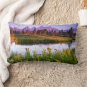 Tetonの日の出 ランバークッション (ブランケット)