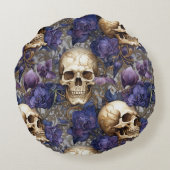 Tétricas calaveras de toques dorados ラウンドクッション (裏面)
