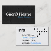 Tetris - Bussines黒いカード! 名刺 (正面/裏面)