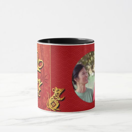 Tett Rat Year 2020フォトフレーム画像を追加C Mug マグカップ (中央)