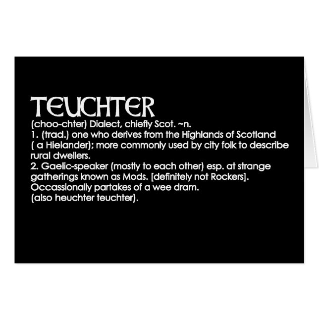 Teuchter (正面横)