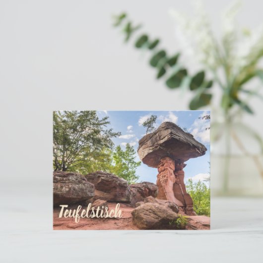 Teufelstitsch Hinterweidenthal Pfalzドイツの贈り物 シーズンポストカード (スタンド正面)