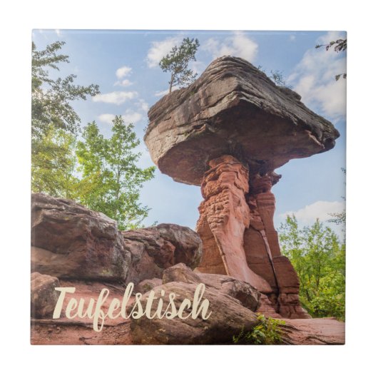 Teufelstitsch Hinterweidenthal Pfalzドイツの贈り物 タイル (正面)