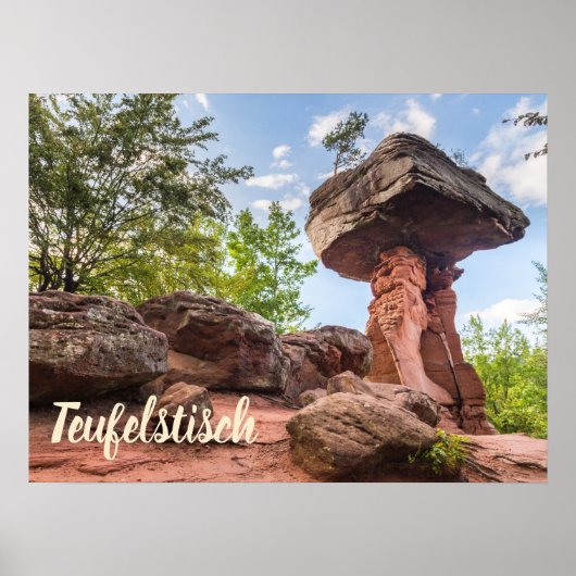 Teufelstitsch Hinterweidenthal Pfalzドイツの贈り物 ポスター (正面)