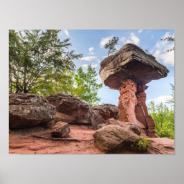 Teufelstitsch Hinterweidenthal Pfalzドイツの贈り物 ポスター