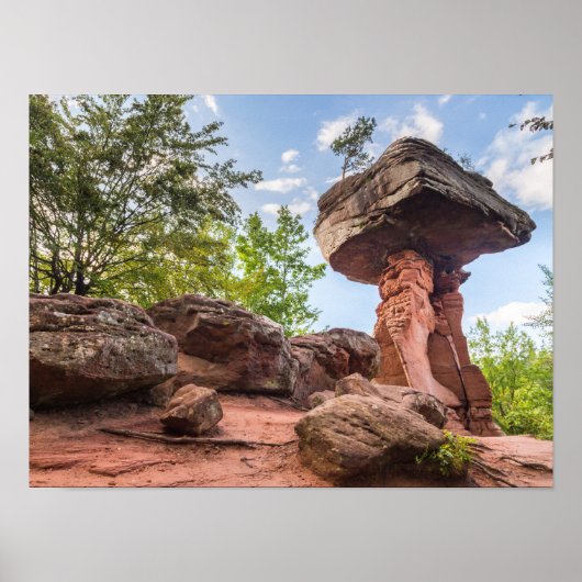 Teufelstitsch Hinterweidenthal Pfalzドイツの贈り物 ポスター (正面)