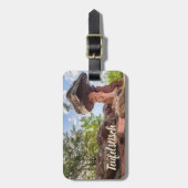 Teufelstitsch Hinterweidenthal Pfalzドイツの贈り物 ラゲッジタグ (正面縦)