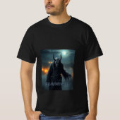 Teuflisch und mit langem Fell Teufel Graumetall Tシャツ (正面)