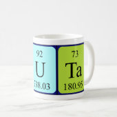 Teutaの定期的なテーブル名mug コーヒーマグカップ (正面右)