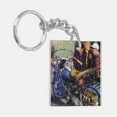 Texのオートバイ キーホルダー (正面左)